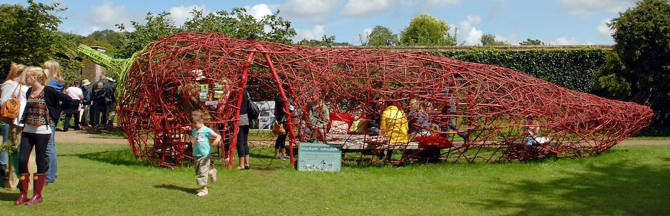 woven sculpture, land art, willow,Mark Antony Haden Ford