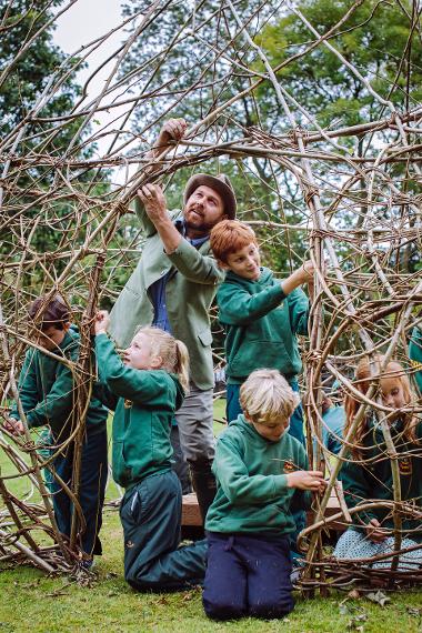 Mark Antony Haden Ford, land art, sculpture, willow, environmental art, sculpture