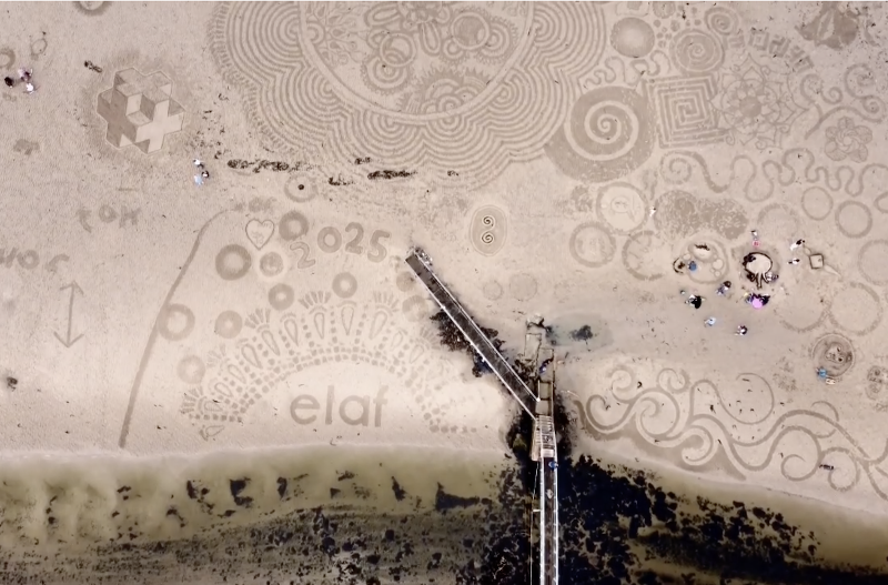 sand drawing community workshop