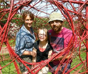 woven sculpture, landart, family,,Mark Antony Haden Ford