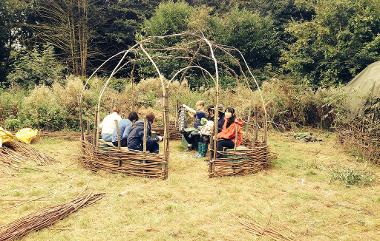 UCL,Mark Antony Haden Ford, land art, sculpture, willow, environmental art, sculpture