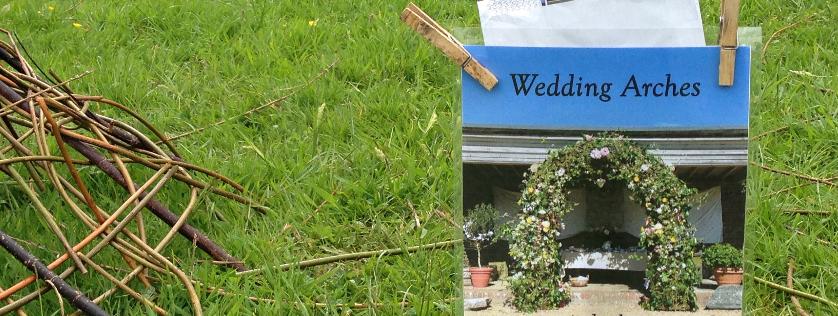 Wedding Arches,Mark Antony Haden Ford, land art, sculpture, willow, environmental art, sculpture